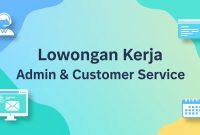 lowongan kerja admin